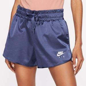 nike satin shorts light pink
